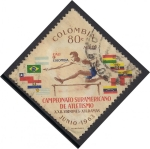 Stamps Colombia -  CAMPEONATO SURAMERICANO.