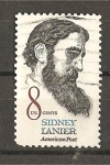 Stamps : America : United_States :  Sidney Lanier - Poeta Sudista Americano.