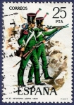 Stamps Spain -  Edifil 2354 Infantería ligera 25
