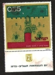 Stamps : Asia : Israel :  PUERTAS DE JERUSALEN - ZION GATE