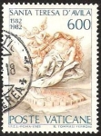 Stamps Vatican City -  SANTA TERESA DE AVILA