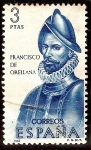 Stamps Spain -  Forjadores de América - Francisco de Orellana