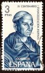 Stamps Spain -  IV centenario de la Evangelización - Padre Andrés de Urdaneta