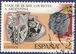 Stamps Spain -  Edifil 2495 Viaje de los Reyes a Argentina 5