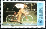 Stamps : Africa : Burkina_Faso :  El ciclismo en las Olimpiadas de Moscu