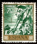 Stamps Spain -  Cristo dicta reglas... - José Mª Sert