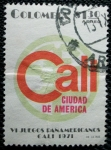 Stamps : America : Colombia :  VI juegos Panamericanos de Cali