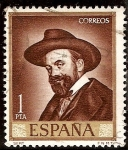 Stamps Spain -  Autorretrato - José Mª Sert