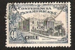 Stamps Chile -  5º CONFERENCIA PANAMERICANA - CONGRESO NACIONAL