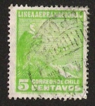 Stamps Chile -  LINEA AEREA NACIONAL - CONDOR