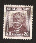 Stamps Chile -  SERIE PRESIDENTES- MANUEL BULNES