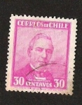 Stamps Chile -  SERIE PRESIDENTES - J.J. PEREZ