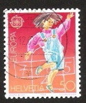 Stamps Switzerland -  NIÑA JUGANDO