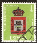 Stamps : Europe : Spain :  VI centenario de la Fundación Guernica - Escudo de Guernica