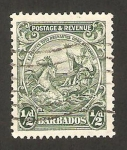 Stamps Barbados -  escudo de la colonia