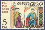 Stamps : Europe : Spain :  Edifil 2526 Día del sello 1979 5