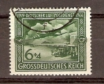 Stamps Germany -  AVIÓN  SOBRE  AEROPUERTO