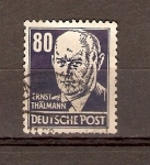 Stamps Germany -  ERNEST   THÄLMANN