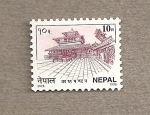 Sellos del Mundo : Asia : Nepal : Templo