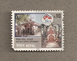 Sellos de Asia - Nepal -  Templo Maitidevi