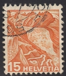 Stamps : Europe : Switzerland :  GLACIAR RHONE.