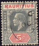 Stamps : Africa : Mauritania :  Mauritania 1921-34 Sello Rey George usado Mauritus