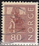 Stamps Norway -  NORUEGA 1962 Scott 428 Sello º Iglesia Stave usado Norway Norvège Norge 