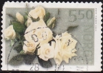 Stamps Norway -  NORUEGA 2003 Scott 1353 Sello Flora Flores Rosas Blancas usado Norway Norvège Norge 