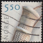 Stamps : Europe : Norway :  NORUEGA 2003 Scott 1354 Sello Artesania Manual Textil usado Norway Norvège Norge 
