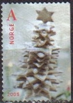 Stamps : Europe : Norway :  NORUEGA 2005 Scott 1455 Sello Arbol Navidad Christmas usado Norway Norvège Norge