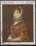 Stamps : America : Panama :  PANAMA 1959 Scott 481B Sello ** Pinturas de Goya Retrato de la Señora Francisca Sebasa y Garcia