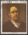 Sellos del Mundo : America : Panama : PANAMA 1959 Scott 481D Sello Nuevo Pinturas de Goya Correo Aereo Autorretrato matasellos de favor