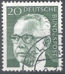 Stamps Germany -  basica Gustav Heinemann