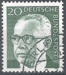 Stamps : Europe : Germany :  basica Gustav Heinemann