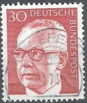 Stamps Germany -  basica Gustav Heinemann