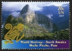 Stamps ONU -  PERU - Santuario histórico de Machu Picchu