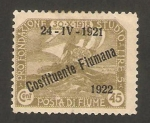 Stamps Italy -  fiume - galeón 