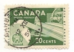 Stamps : America : Canada :  Industria del papel