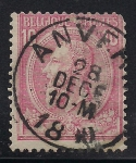 Stamps : Europe : Belgium :  Rey Leopoldo II de Belgica.