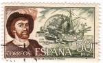 Stamps : Europe : Spain :  Juan Sebastian El Cano