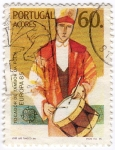 Stamps : Europe : Portugal :  Tacador de Tambor Da Folia