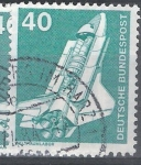 Stamps : Europe : Germany :  Laboratorio en el espacio.