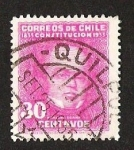 Stamps Chile -  CENTENARIO CONSTITUCION - JUAN EGAÑA