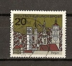 Stamps : Europe : Germany :  DBP / Capitales / Stuttgard