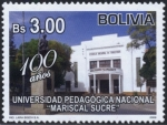 Stamps Bolivia -  100 Años Universidad Pedagogica Nacional 
