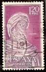 Stamps Spain -  Averroes