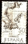Stamps : Europe : Spain :  Forjadores de América - Costa de Nutka