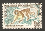 Sellos de Africa - Camern -  fauna, cercopitheque moustac