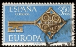 Stamps Spain -  Llave - CEPT