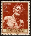 Stamps Spain -  Viejo desnudo al sol - Fortuny